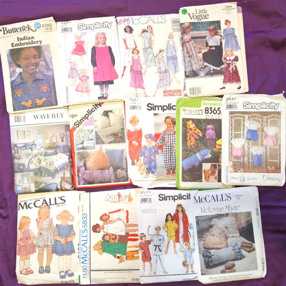 VINTAGE- Sewing Patterns Lot (13)